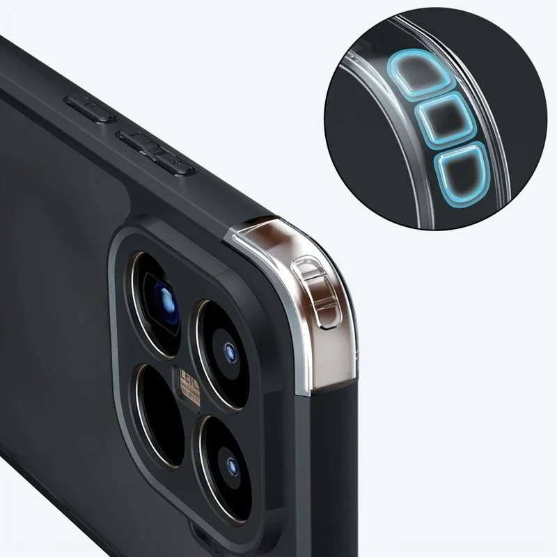 Para Xiaomi 15T Pro funda a prueba de golpes piel esmerilada sensación mate PC + TPU cubierta transparente antihuellas para Xiaomi Mi 15T - imagen 5