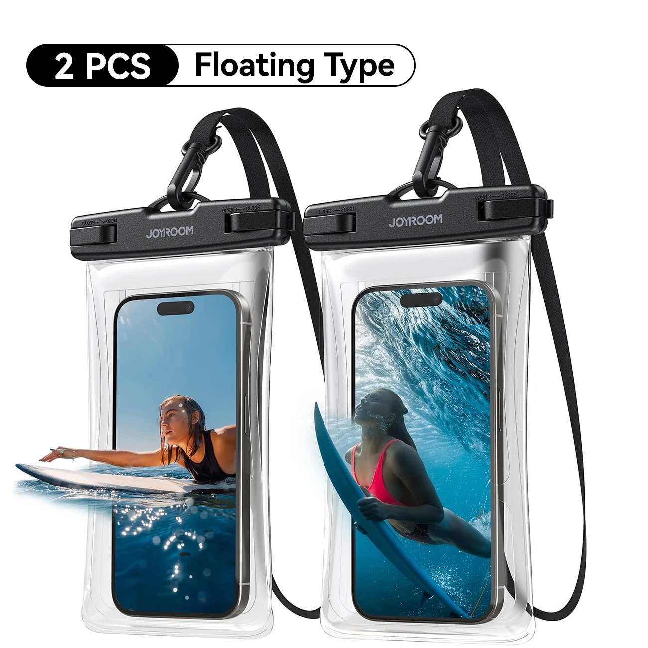 2PCS Black Floating