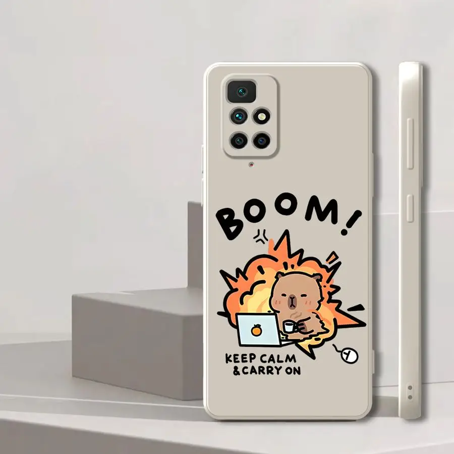 Funda para Xiaomi Redmi 9 8 14C 13C A2 12C K60 A1 K40 A3x 10 funda suave capibara de dibujos animados - imagen 3