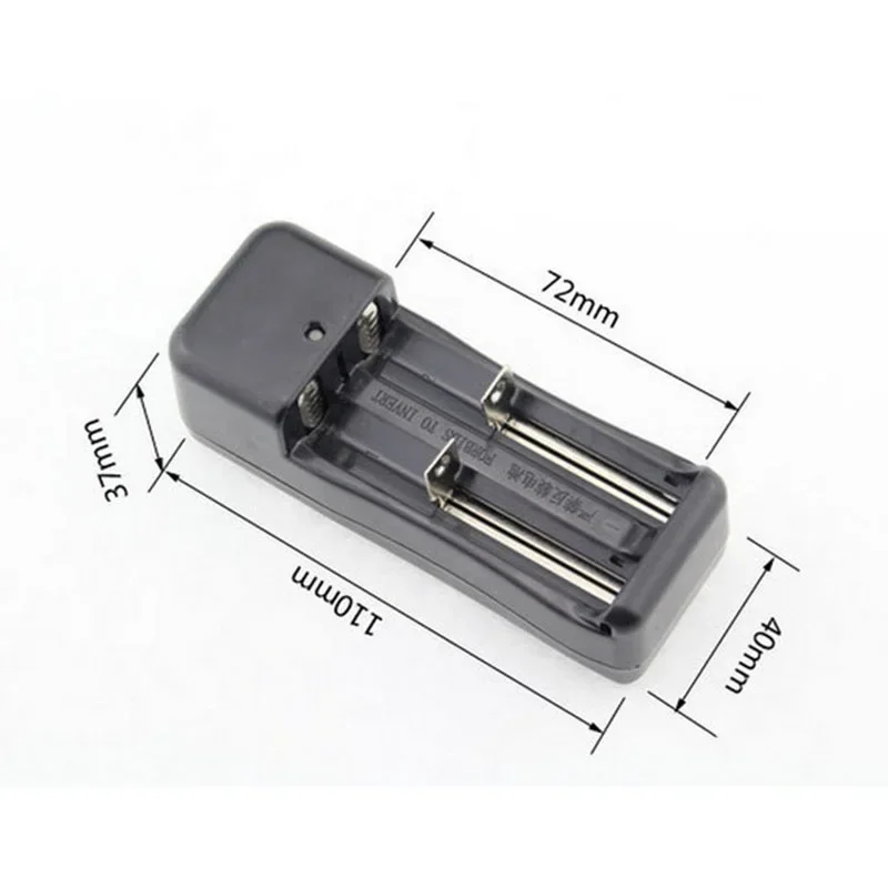 Cargador de batería Universal de 2 ranuras CA enchufe de EE. UU./UE cargador inteligente para baterías recargables Li-ion 18650 26650 14500 17500 - imagen 3