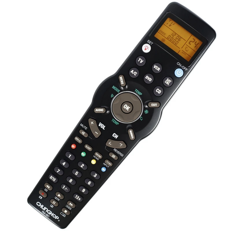CHUNGHOP-mando A distancia Universal inteligente RM991, Control remoto de aprendizaje multifuncional para TV/TXT, CD DVD, VCR,SAT/CABLE y A/C - imagen 4