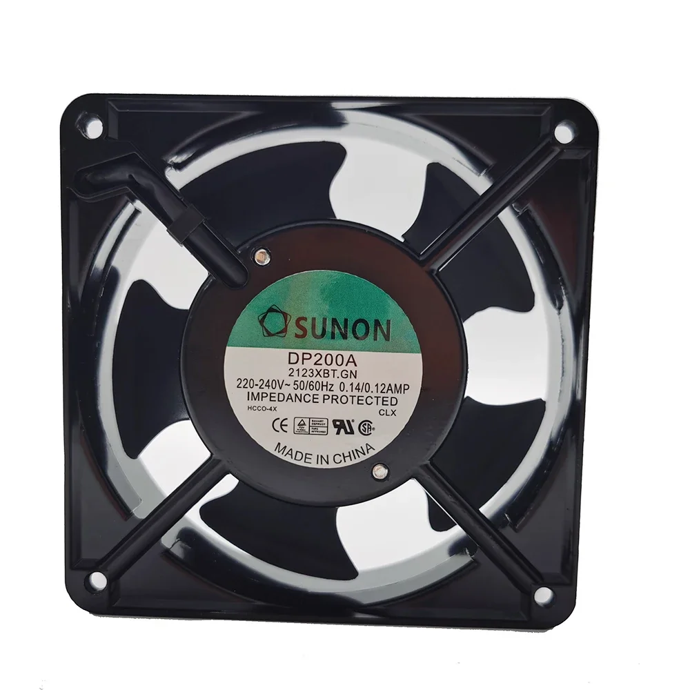 Ventilador de CA 220V para Sunon DP200A P/N 2123XBT.GN 0.14A 12038 220V 120*120*38mm ventilador de refrigeración de gabinete de caja industrial 120mm