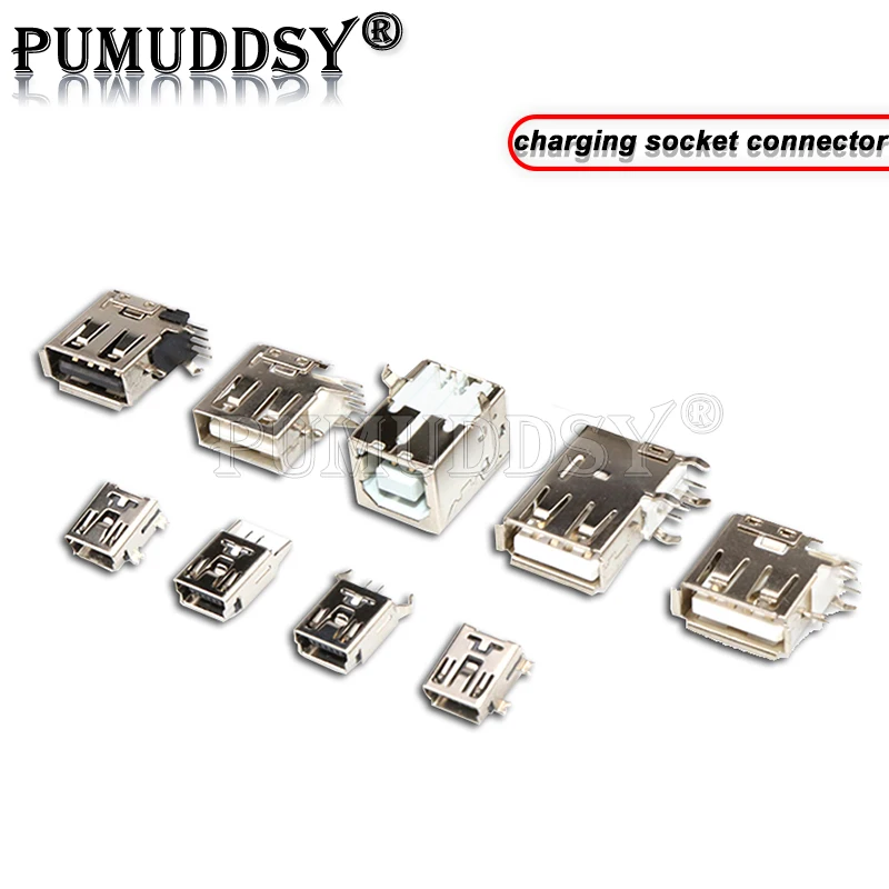 Conector de 5 uds USB-AF hembra (doble capa, DIP SMD Vertical de una sola capa) Interfaz de enchufe USB Mini USB-3.1 10 16 24P