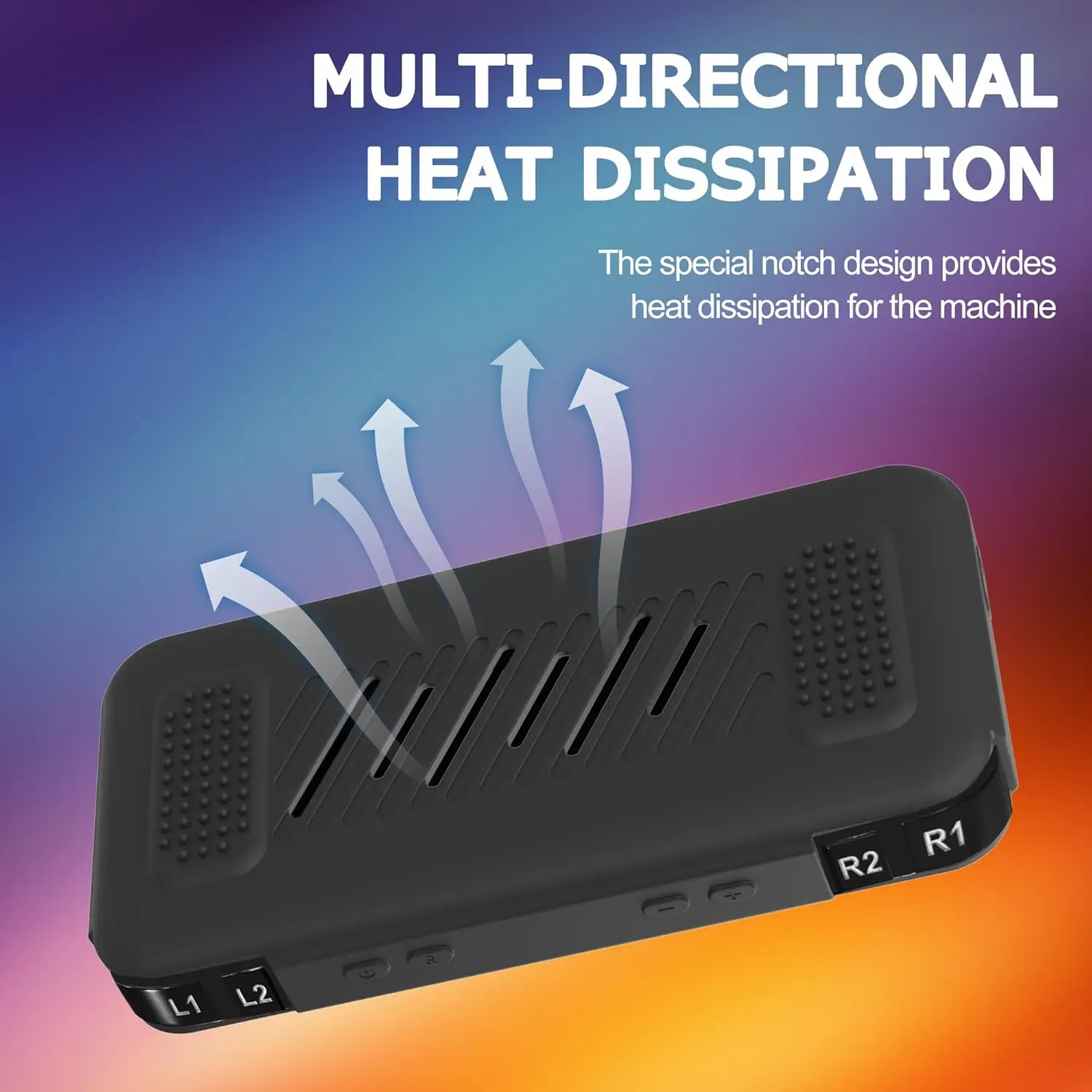 Funda protectora de silicona suave para consola de juegos R36H, cubierta antideslizante a prueba de golpes con cordón para accesorios de mano R36H - imagen 4