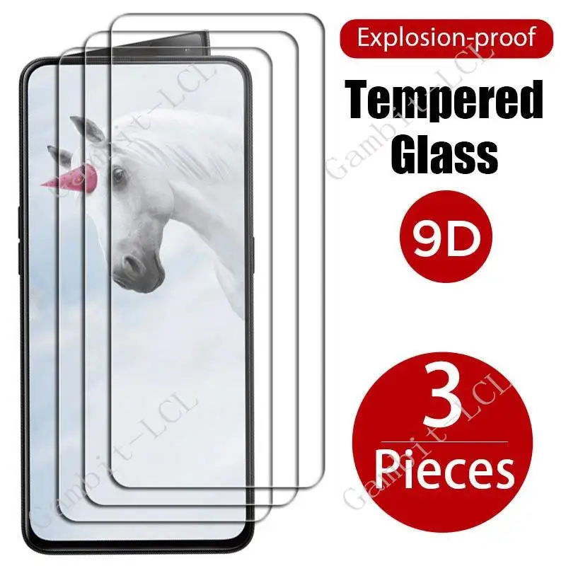 3 uds vidrio templado para OPPO Reno 2 6,5 "OPPOReno2 Reno2 PCKM70, PCKT00, PCKM00, CPH1907 película protectora de pantalla