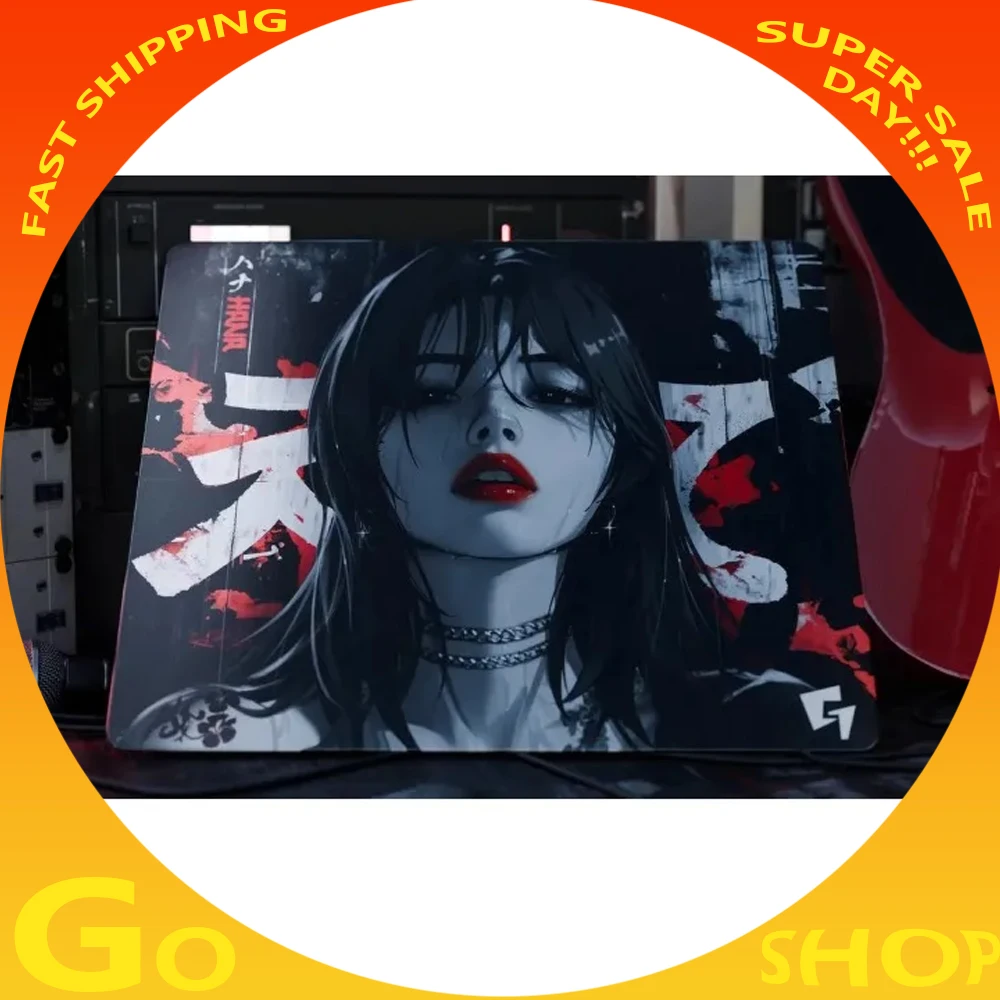 GLSSWRKS Hana Glass Pads Glass Mouse Pad FPS Gaming Tempered Glass Copy Edition Mouse Pad Smooth Customized Mouse Pad Durable - imagen 2