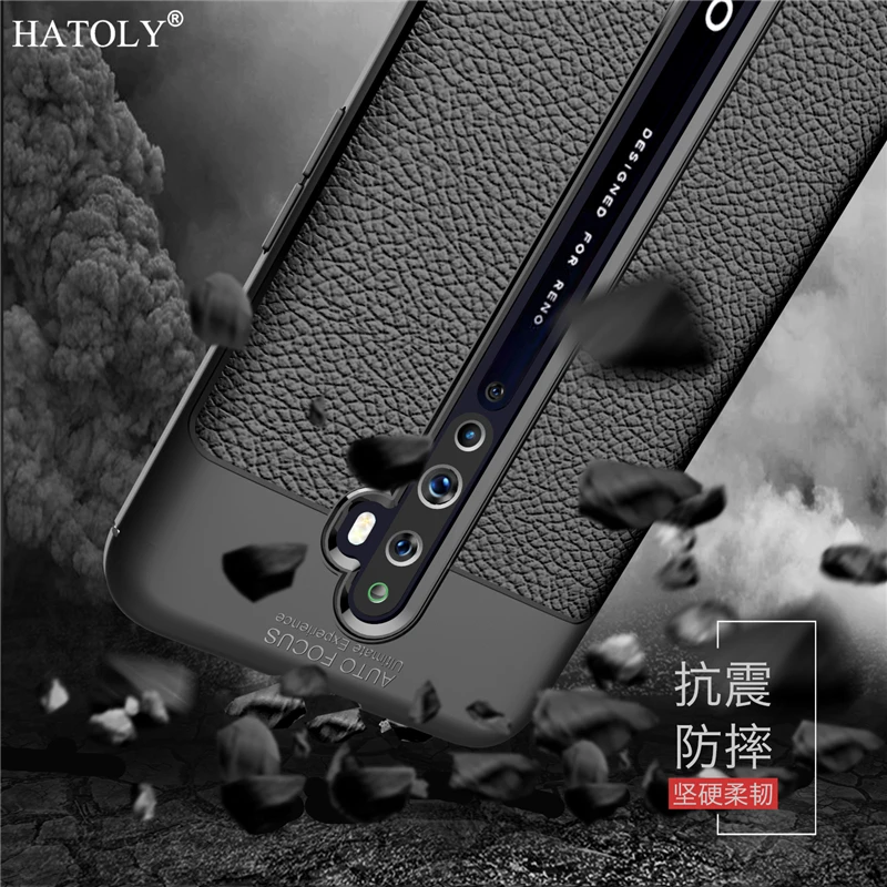 Para cubierta Oppo Reno 2Z, Funda de cuero PU, funda de silicona suave de TPU, funda antigolpes, funda de teléfono Reno2Z Reno2 Z para OPPO Reno 2Z - imagen 3