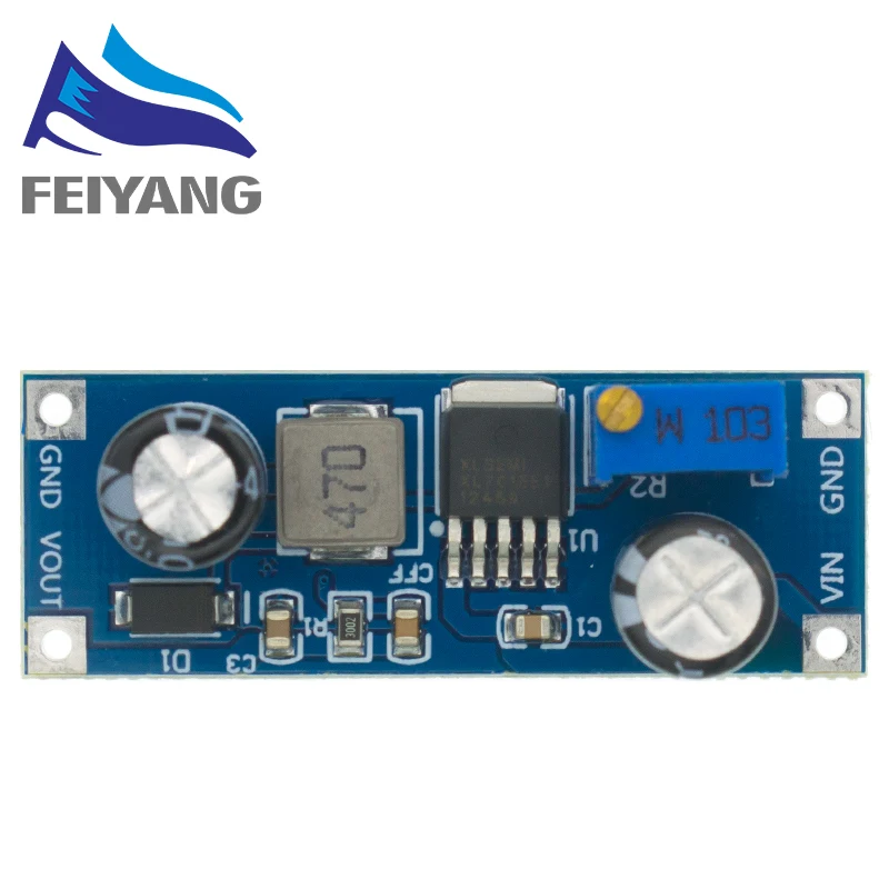 XL7015 DC-DC Dc convertidor módulo reductor 5V-80V entrada de voltaje amplio 7005A LM2596