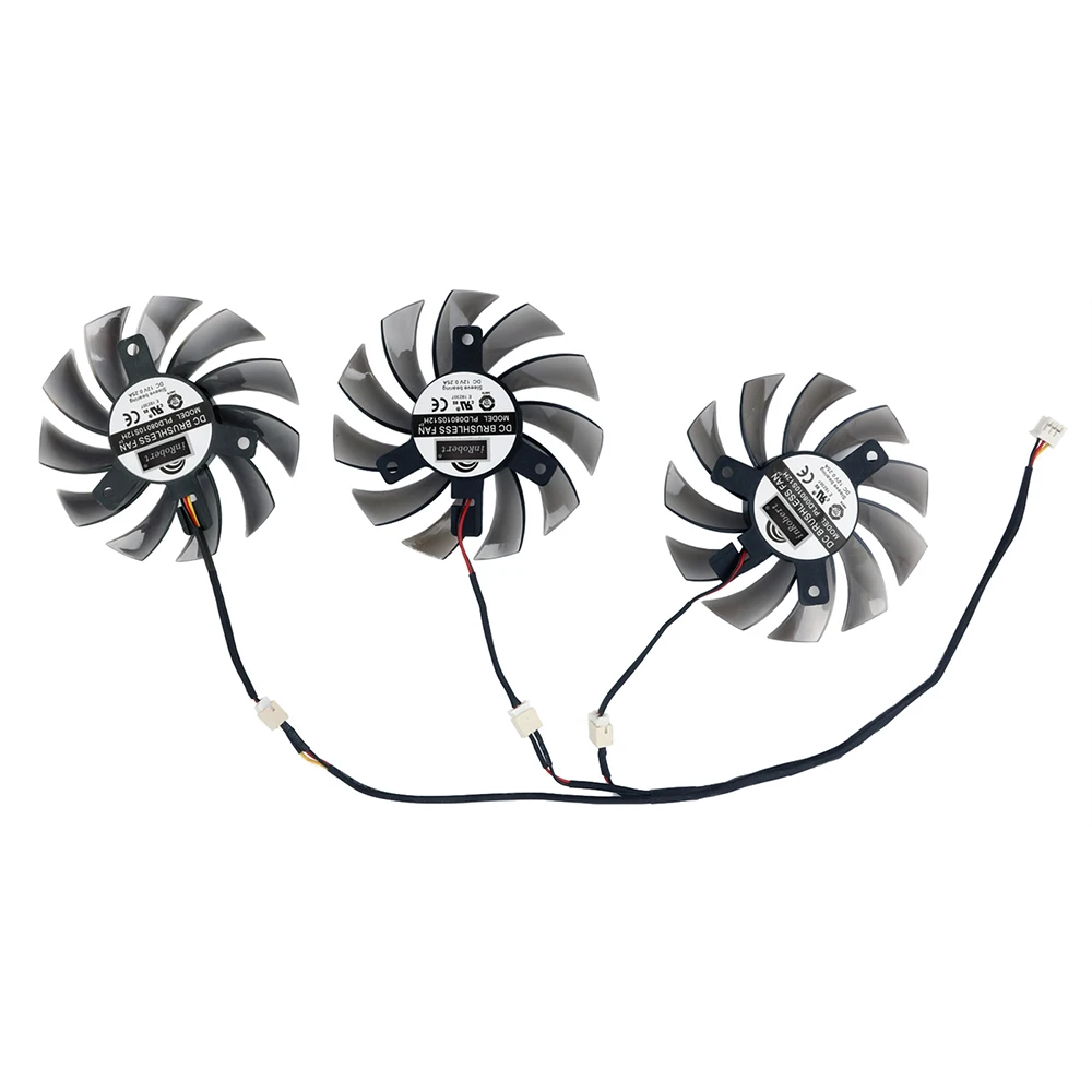 PowerLogic 75MM PLD08010S12H 2Pin 3Pin ventilador enfriador para NVIDIA GeForce GTX 560 460 Ti R7 260x R270X MSI 560 Ti tarjeta de vídeo gráfica - imagen 5