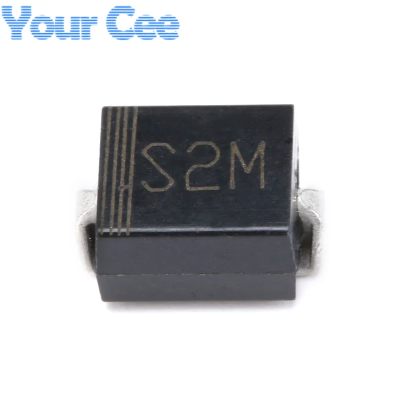 100 Uds S3MB S2M SMB (DO-214AA) 1000V SMD diodo General 3A/1000V 2A/1000V - imagen 4