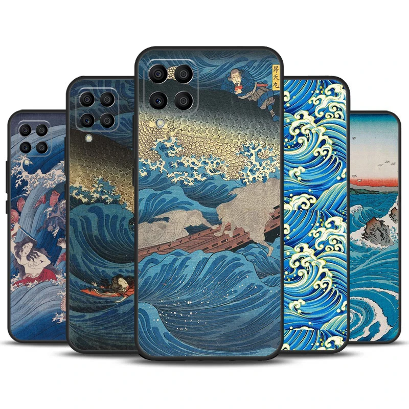 Funda artística de Anime Pub Wave japonés para Samsung Galaxy M31 M51 M21 M12 M32 M52 M20 M13 M23 M33 M53 M14 M34 M54 M30s