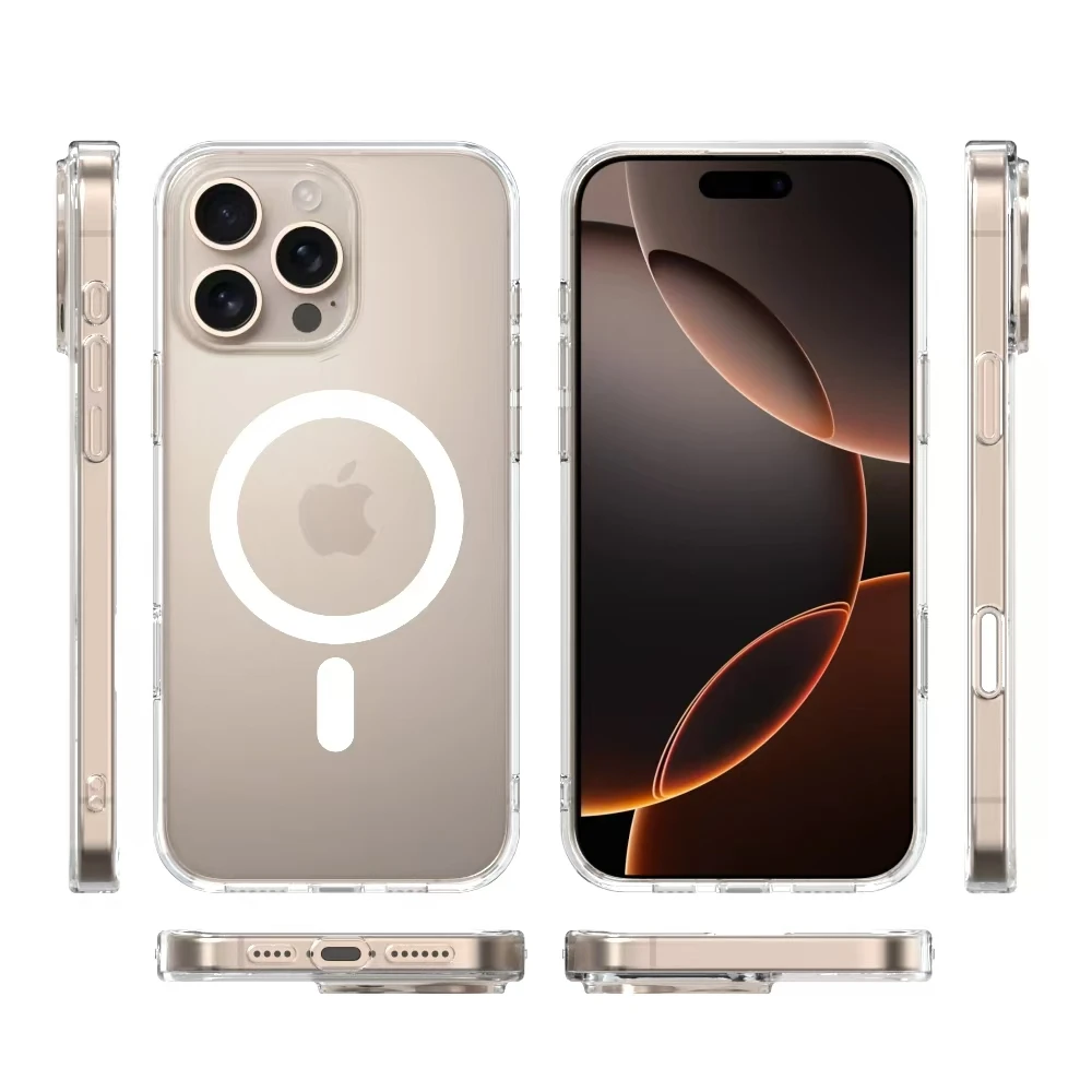 Funda híbrida de cobertura del botón de Control de la cámara para iPhone 17 Air 16 Pro Max Plus Magsafe Mag Safe 16Pro accesorios de la cubierta del teléfono - imagen 2