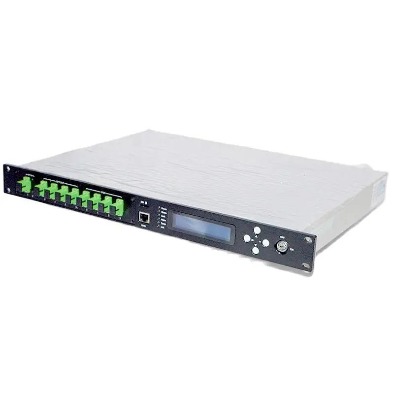Amplificador óptico FTTH CATV 8 puertos EYDFA 1550nm SC/APC16 ~ 24dBm con equipo de transmisión de red de doble potencia WDM al mejor precio - imagen 4