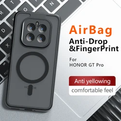 Funda Honor GT Pro compatible con MagSafe, PC y TPU transparente