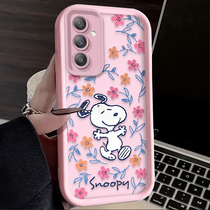 Funda de dibujos animados S-Snoopy Flower para Samsung Galaxy A54 A05S A05 A34 A24 A14 A53 A33 A23 A13 A52 A52S A32 A22 A12 A71 A51 A31 - imagen 3