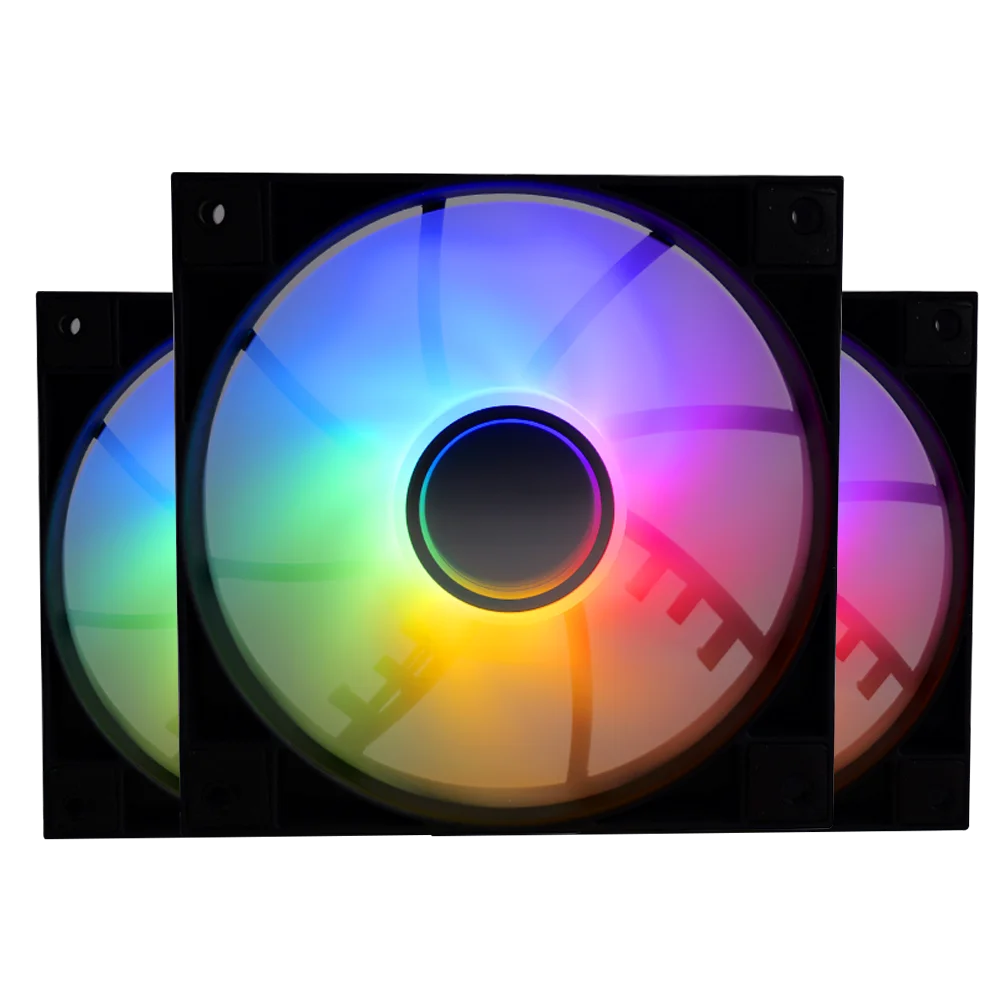 MANMU pc Gaming Rgb ventilador de computadora refrigeración Cpu ventilador de computadora 120 mm 12 V ventilador de caja de pc - imagen 2