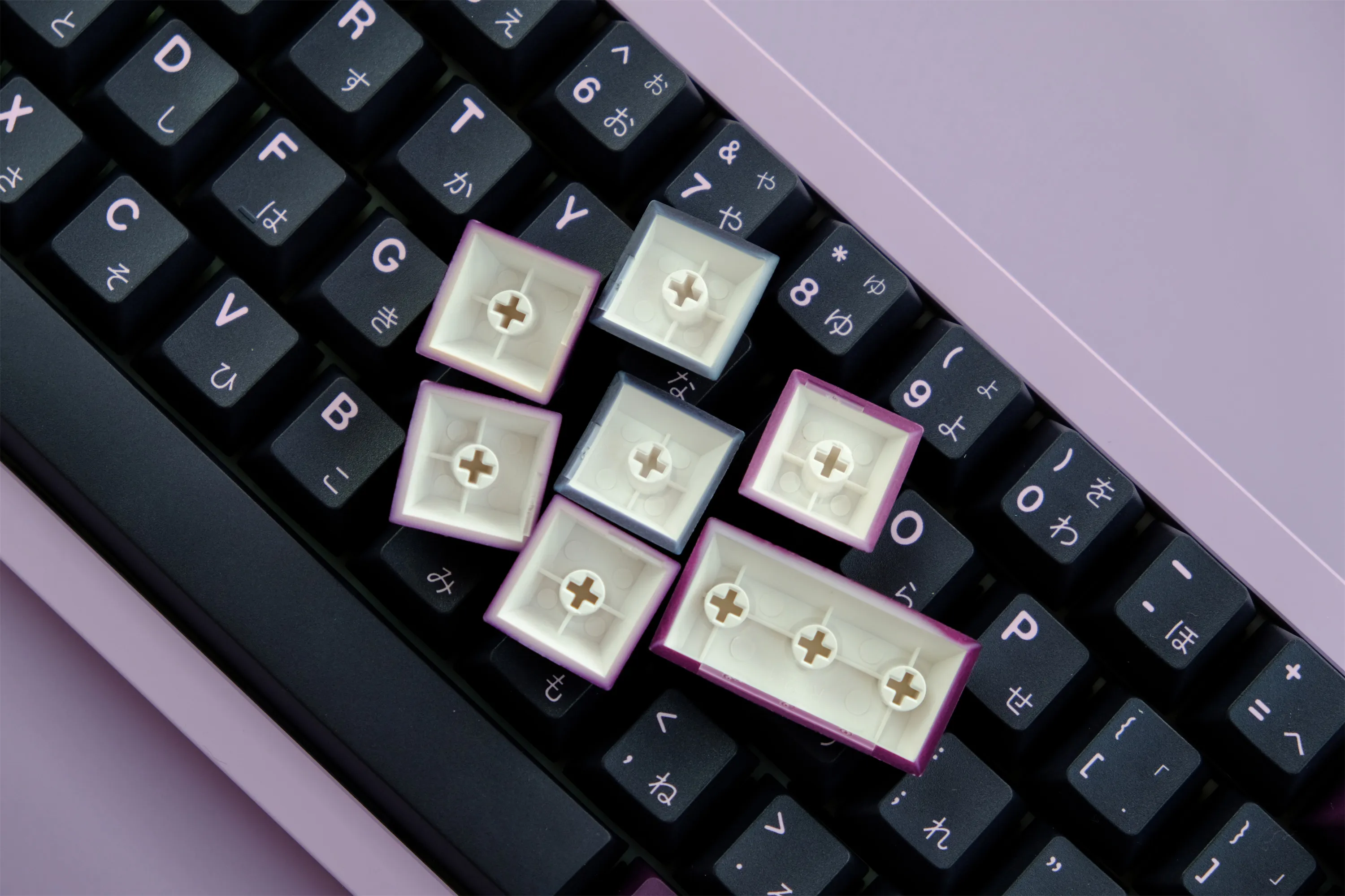 GMK-tecla negra lotus, teclas PBT de 129 teclas, perfil de cereza, DYE-SUB, personalizadas, para teclado mecánico - imagen 5