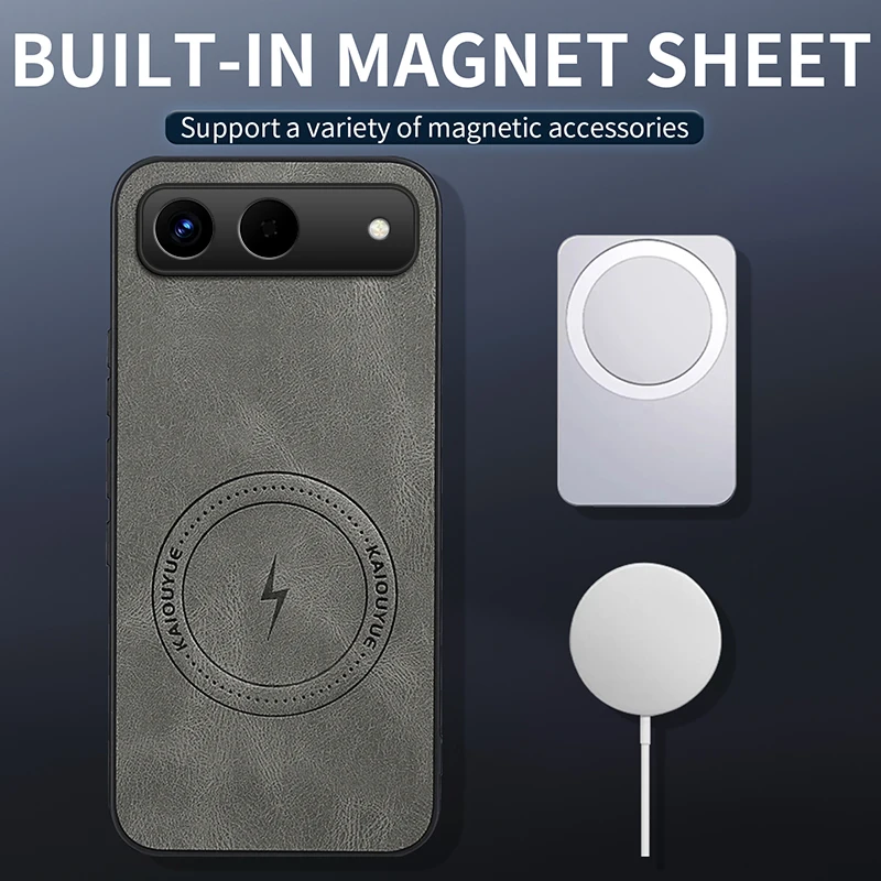 Para Tecno Spark Go Funda de lujo de moda de cuero magnético Funda amigable con la piel para Tecno Spark go 5G Funda de parachoques a prueba de golpes - imagen 2