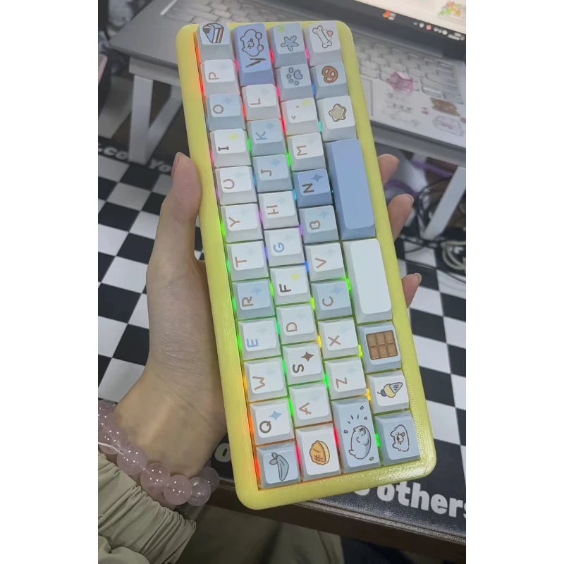 40% Mini Kit de teclado mecánico personalizado modo Dual/tri-modo RGB Hot Swap VIAL 42 teclas e-sports Gaming teclado de oficina regalo - imagen 5