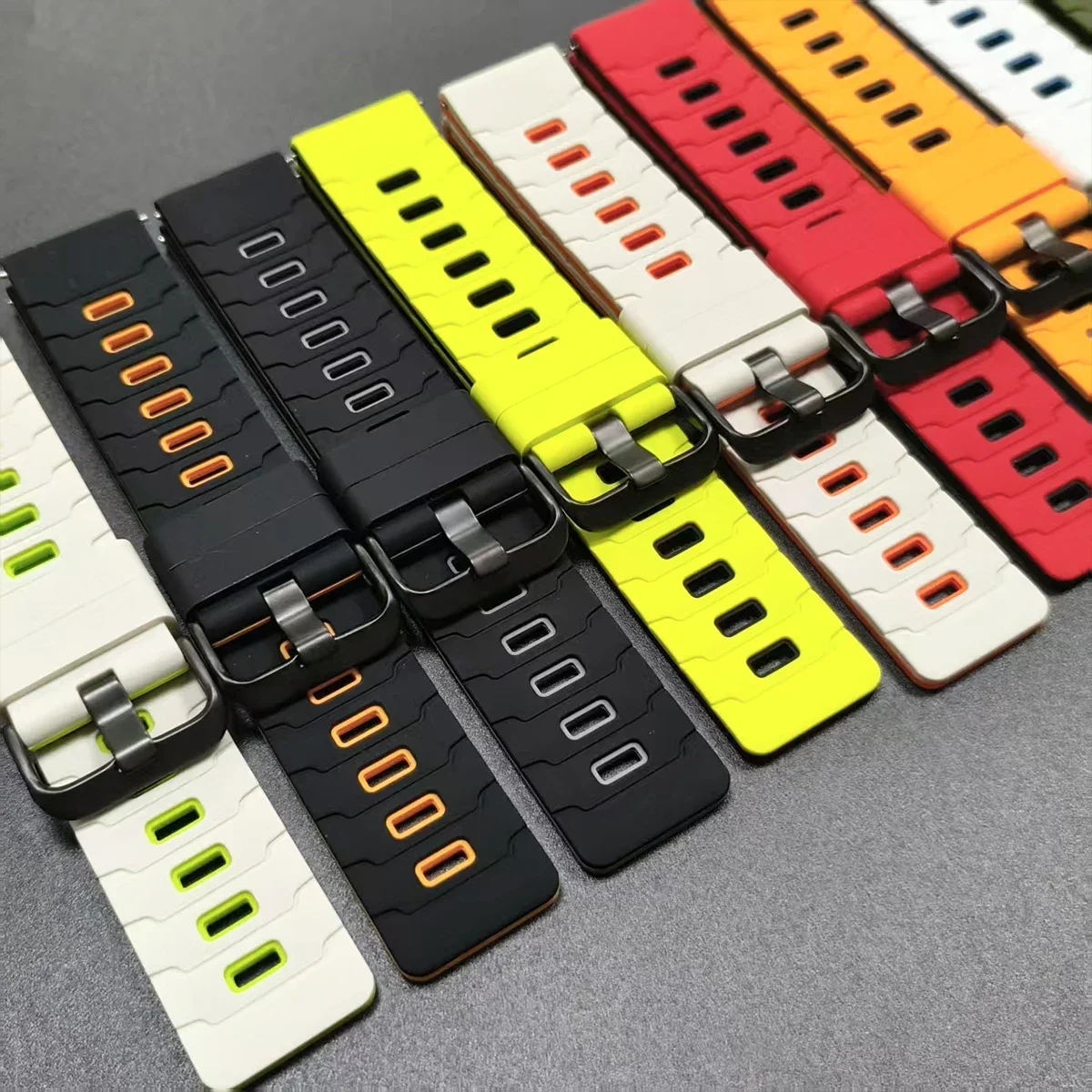 Correa de silicona para reloj SUUNTO Run/OCEAN, pulsera deportiva de 22mm para SUUNTO RACE/VERTICAL/9 PEAK PRO DLC/5 PEAK, pulseras de repuesto - imagen 2