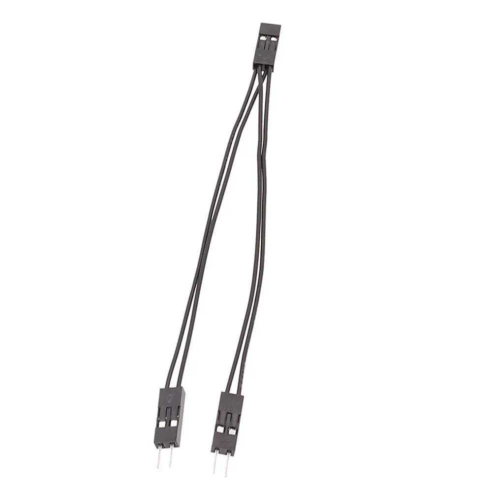 Interruptor de placa base de 10cm Power SW/RESET SW/HDD LED/POWER LED 1 a 2 Cable adaptador doble - imagen 3