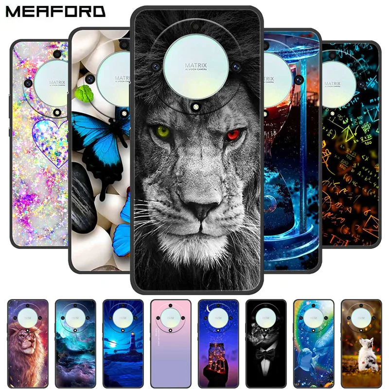 Para Honor Magic5 Lite 5G Funda parachoques para Huawei Honor Magic 5 Lite 5Lite TPU Funda trasera de silicona suave Fundas Coque Funda