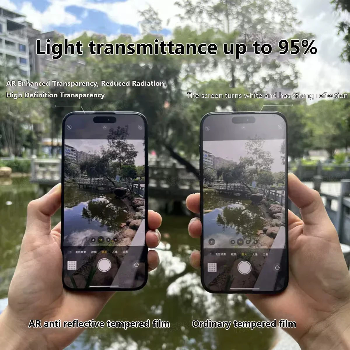 1-2 uds AR Antirreflejo vidrio templado transparente de alta definición para iPhone 13 14 15 16e 16 17 Air Pro MAX Plus Protector de pantalla - imagen 5