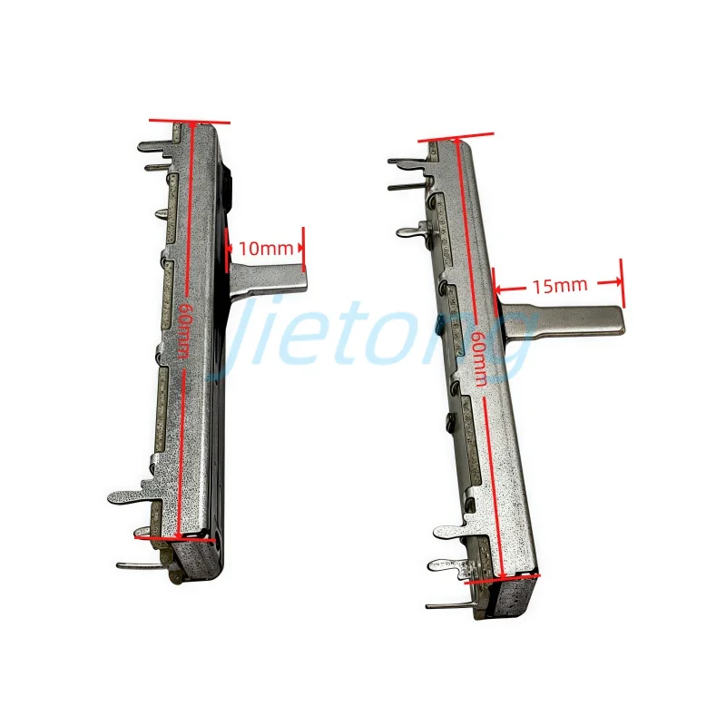 Potenciómetro deslizante recto mezclador SC4521N de 60mm, 3 pines, un solo canal B10K B103, longitud del eje, mango de 10/15MM, 1 ud.