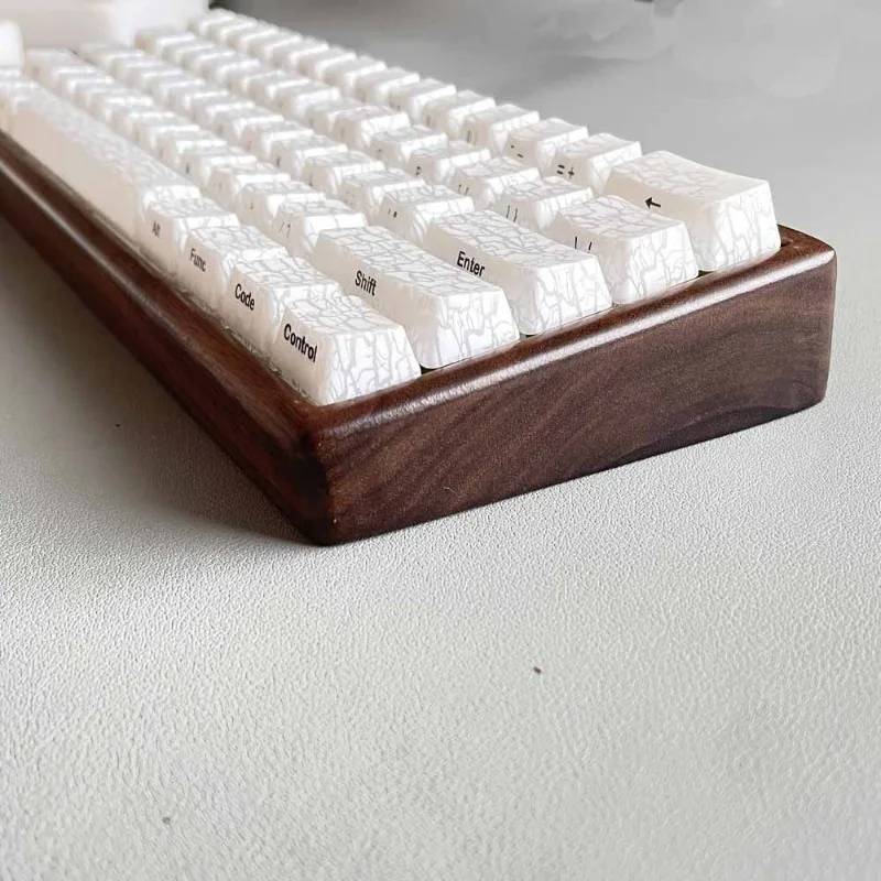 Carcasa de madera de nogal GH60, carcasa de borde fino personalizada para teclado mecánico, accesorios compatibles con RAKKA, regalo DIY - imagen 3