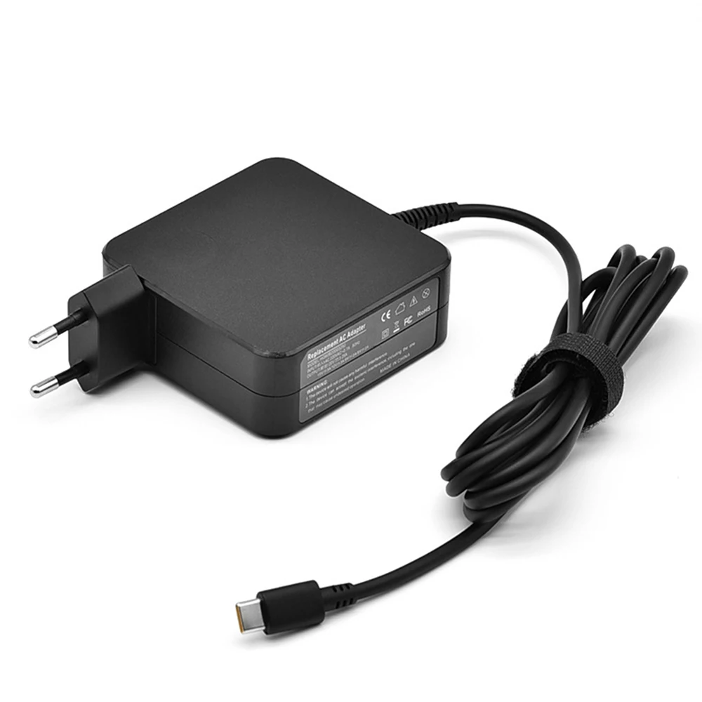 Adaptador USB C de 90W para ordenador portátil, cargador de pared PD con enchufe europeo tipo C para MacBook Pro Air 2018 HP Dell ASUS Lenovo Ipad Pro - imagen 2