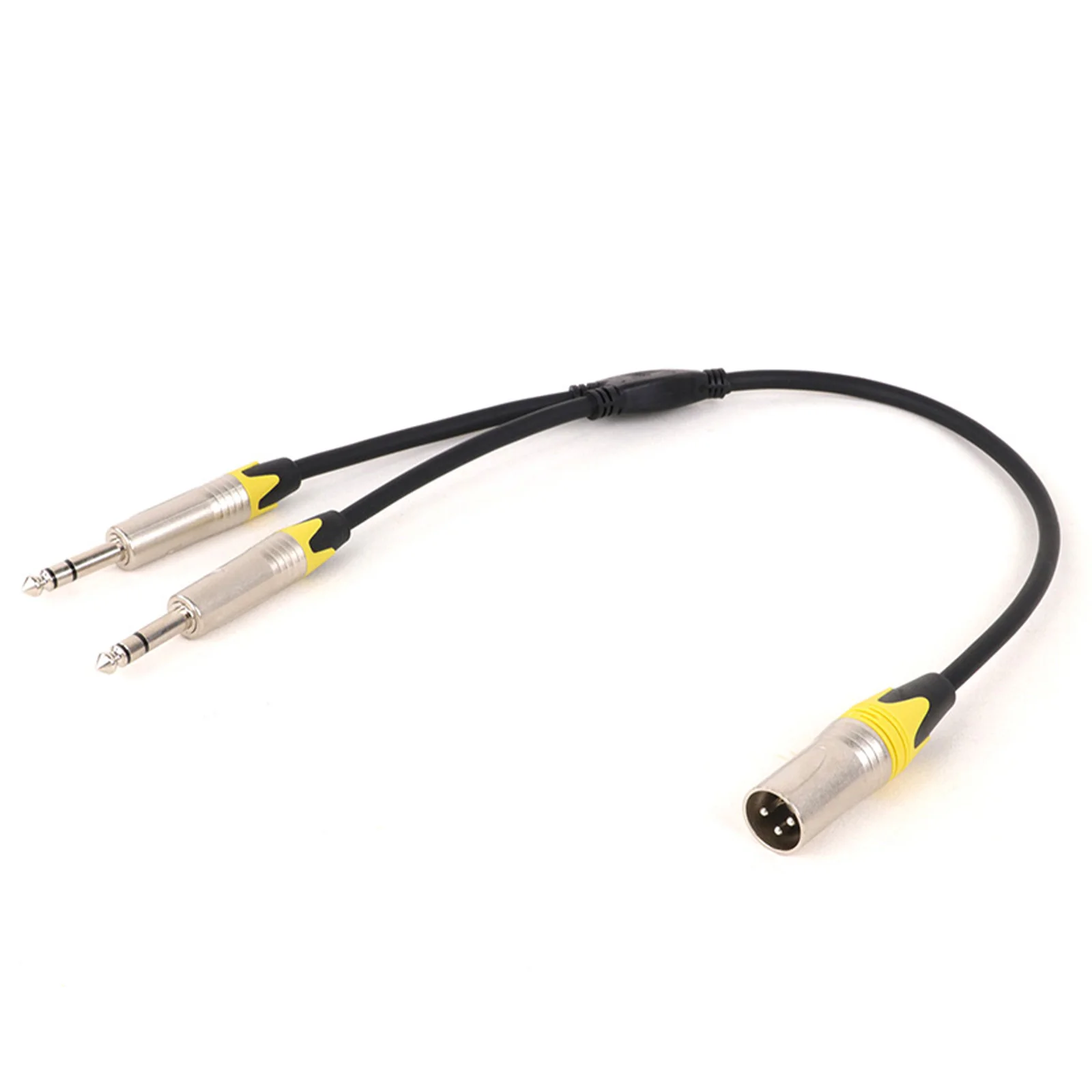 Cable adaptador de 3 pines hembra/macho XLR a Dual de 6,35mm, Conector estéreo Y divisor para mezcladores de micrófonos de guitarra, 0,3 M, 0,5 M, 1 unidad - imagen 4