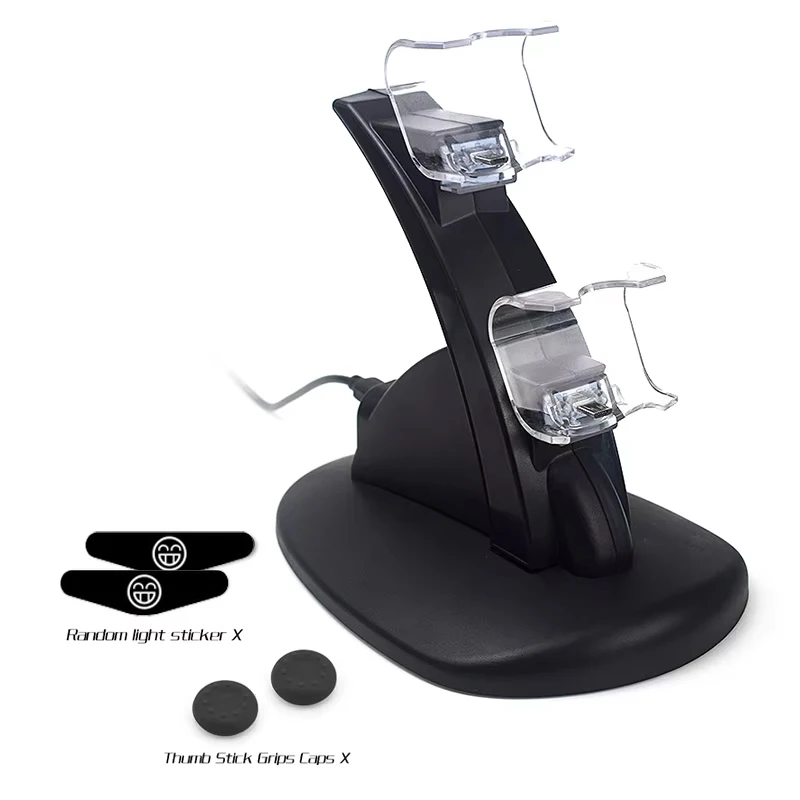 Soporte de cargador USB Dual DATA FROG para controlador PS4 Dualshock4, estación de carga con LED para 4/PS4 Pro/PS4 Slim - imagen 5