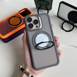 Funda Magnética Antigolpes iPhone 16 – Soporte Acrílico Mate