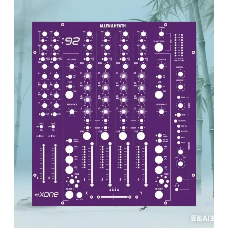 Allen&Heath XONE 92 Máscara protectora de la piel del panel mezclador - imagen 2