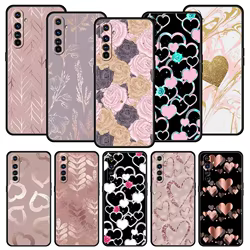 Funda Realme con Corazón Dorado y Rosa – Compatibilidad Amplia