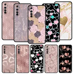Funda Realme con Corazón Dorado y Rosa – Compatibilidad Amplia