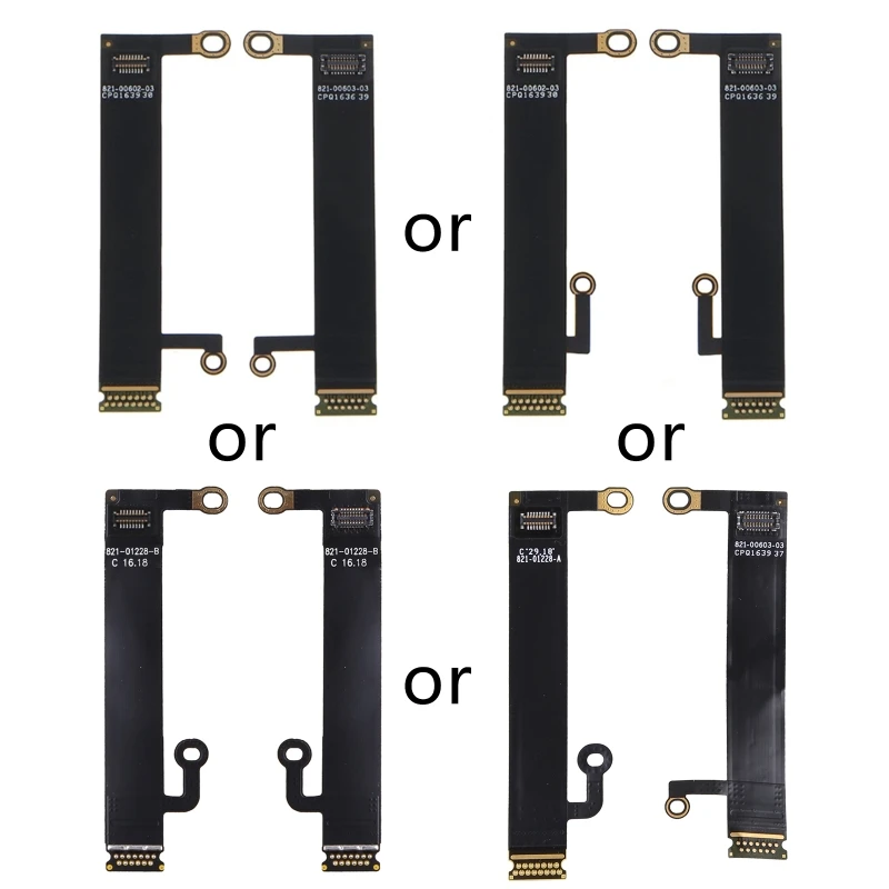 K1KF para macBook Pro 13in 15in A1989 A1990 A1706 A1707 A1708 retroiluminación LED Display Flex Cable conectores de 2 uds
