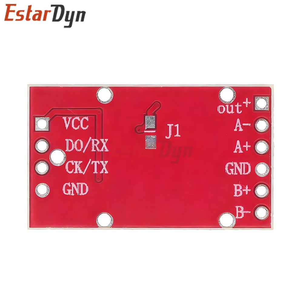 Módulo AD dedicado HX711 para sensor de pesaje, módulo de medición de fuerza, conversión analógica a digital de 24 bits de doble canal, con - imagen 2