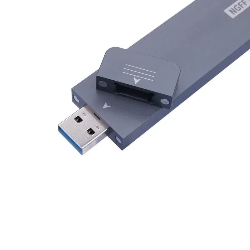 Carcasa de disco duro móvil M.2 NGFF a USB3.0 protocolo SATA externo SSD caja de disco duro de estado sólido adaptador convertidor caja de expansión - imagen 3
