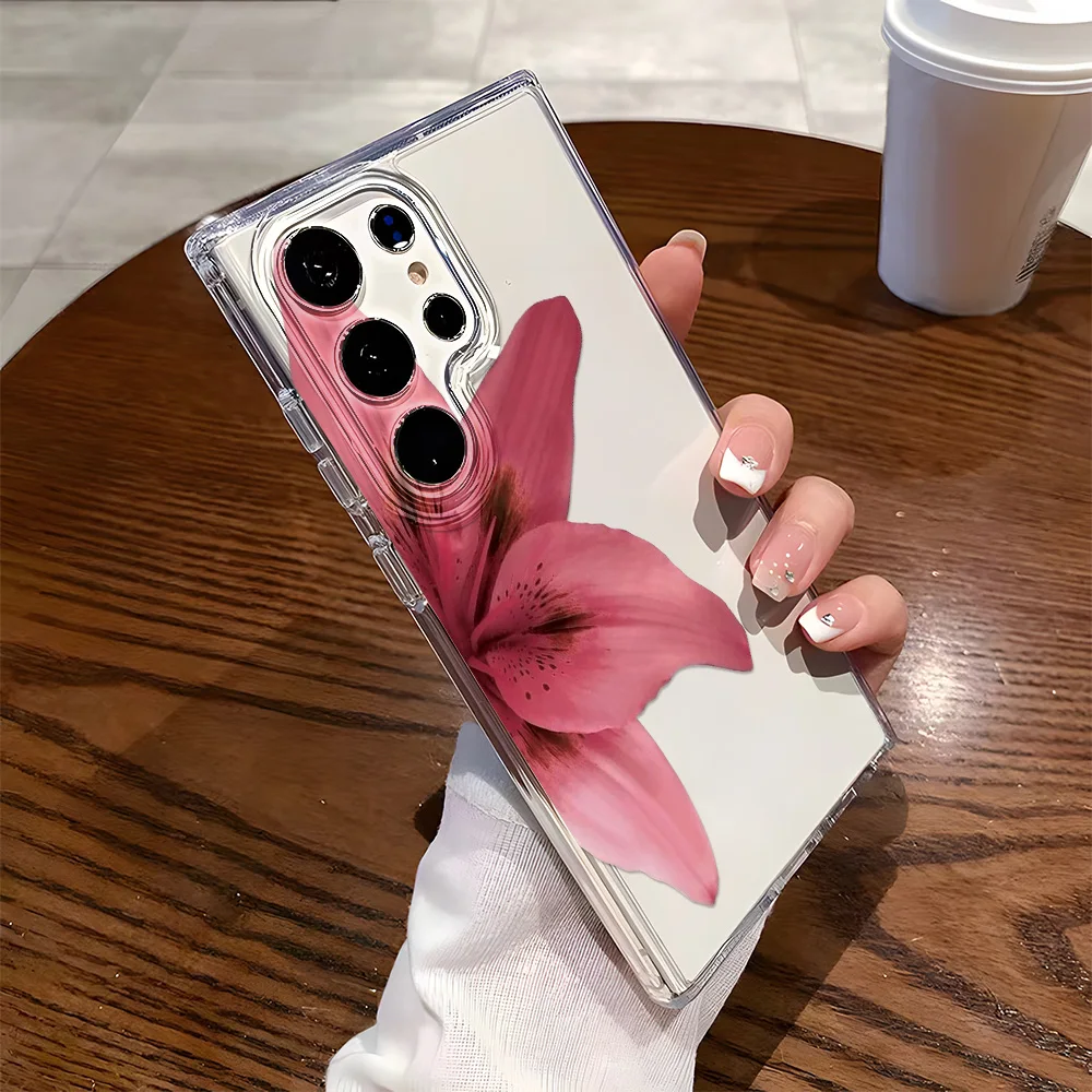 Funda blanda para Samsung A56 A55 A54 A53 A06 A05 A26 A16 A15 A36 A35 A34 A33 S24 S25 Ultra S23 S22 Plus cubierta transparente de flores coloridas - imagen 2