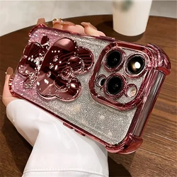Funda Samsung Note 20 Ultra – Espejo Maquillaje Soporte Conejo Brillo
