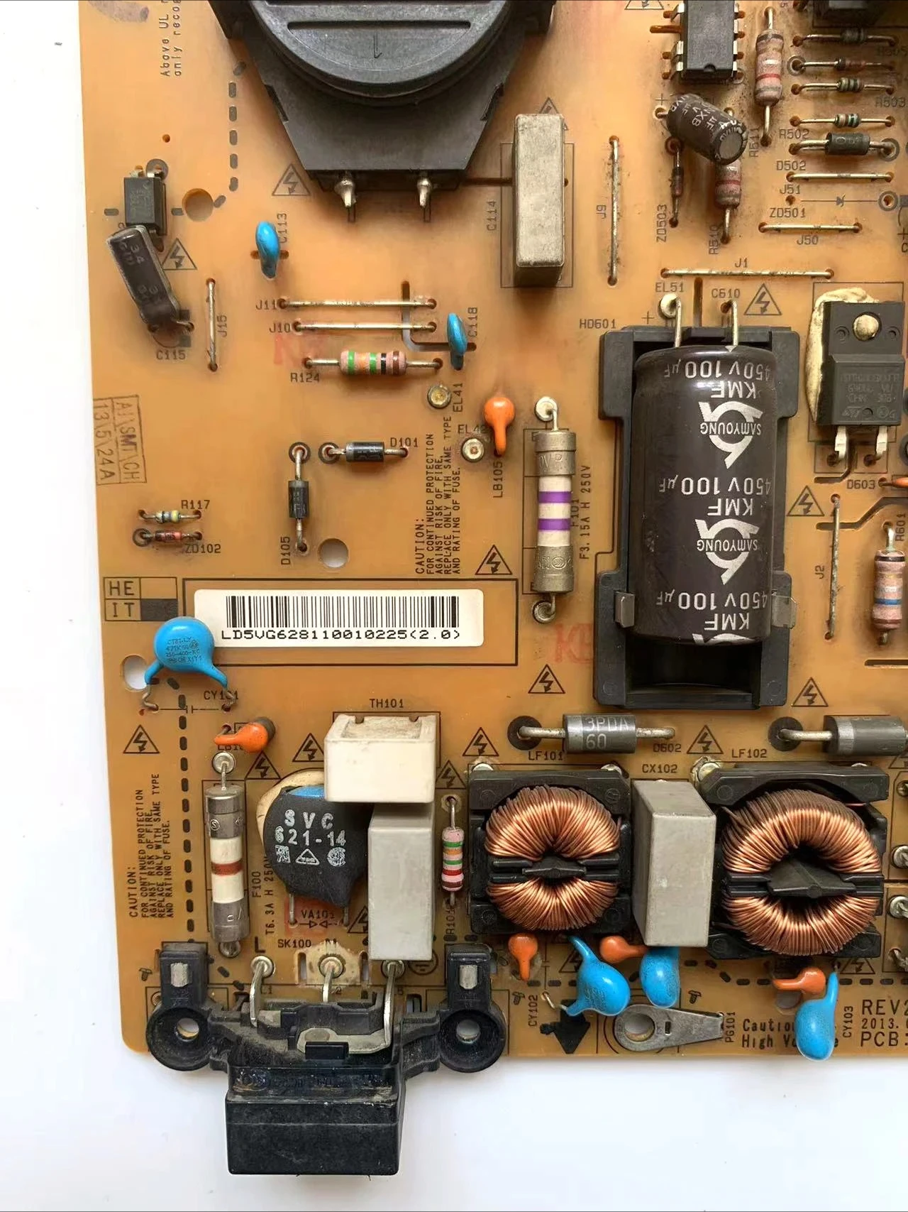 EAX64905801 (1,8) = EAX64905801 (1,9) = EAX64905801 (2,0) EAY62811001 Placa de alimentación de LGP55-13LPB para TV 55LA6900 55LA6970 55LA7400 - imagen 4