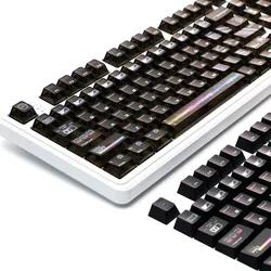 Keycaps PBT Perfil Cherry Transparentes Negras Teclado Mecánico