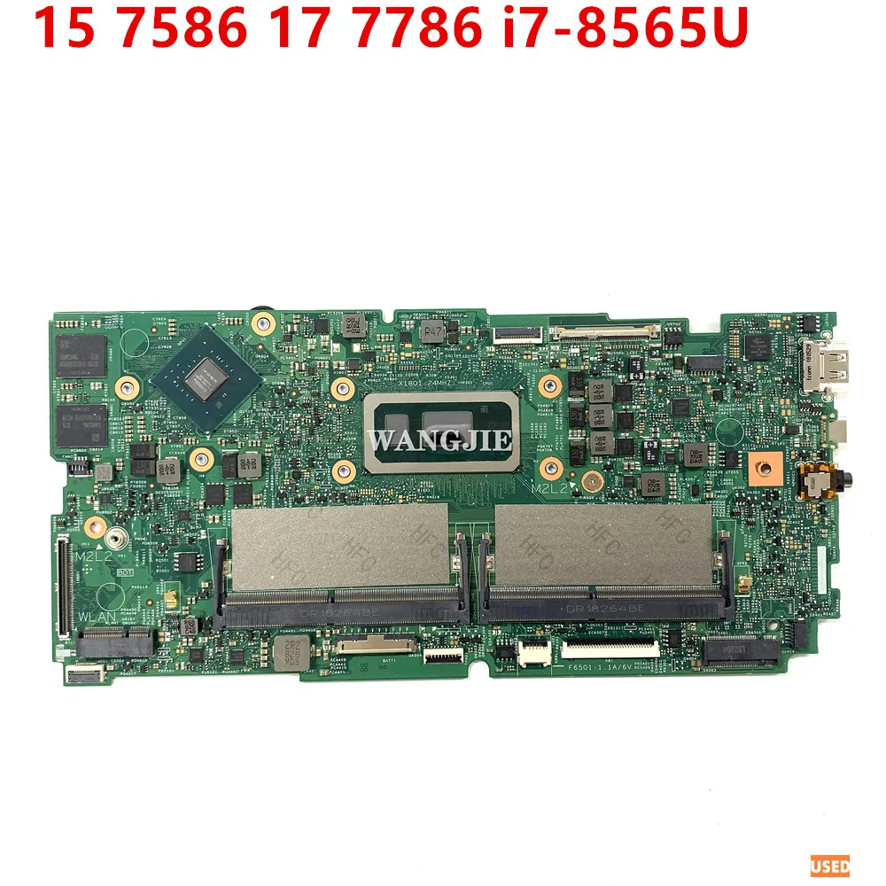Para DELL 15 7586 17 7786 placa base de computadora portátil 18706-1 CN-0C6KN0 0C6KN0 C6KN0 con i7-8565U CPU N17S-G1-A1 GPU DDR4 probado OK