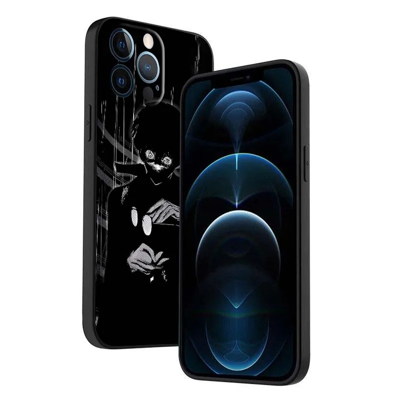 Tokyo Ghoul-anime para Apple iPhone 17 Air 16e 16 15 14 13 XS X Mini Plus Pro Max funda de teléfono negra - imagen 5