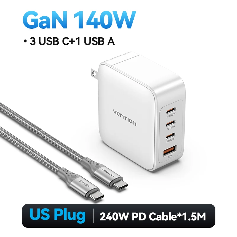4 Ports GaN 140W US