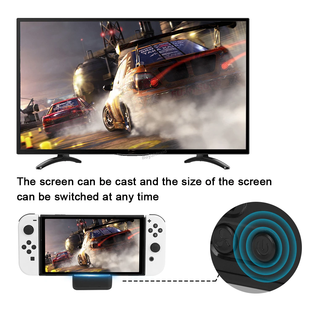 Base de carga multifunción para proyector de TV, dispositivo portátil con ventilador de refrigeración, puerto USB 3,0 para Nintendo Switch, OLED, novedad - imagen 2