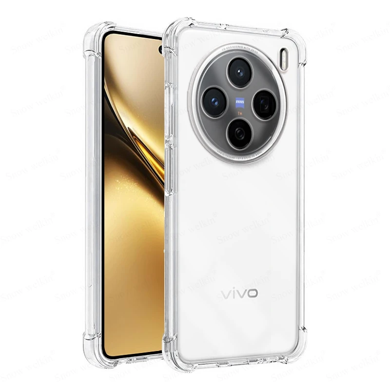 Para Vivo X200 Pro Airbags Buffer funda de protección completa para Vivo X200 X200S Pro Mini Ultra 5G claro suave TPU cubierta trasera a prueba de golpes - imagen 3