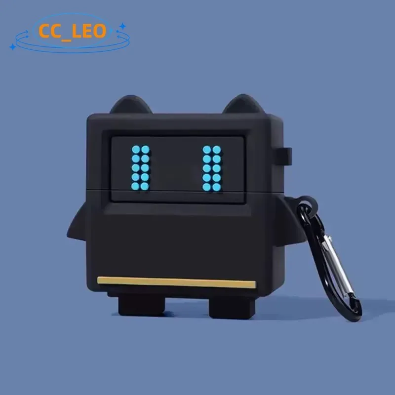 for Sennheiser ACCENTUM Open Case 3D Cartoon Robot Cute Ghost Sennheiser ACCENTUM Open Silicone Soft Case Protective Sleeve