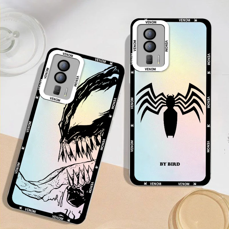 Marvel-funda de teléfono de superhéroe venom cool, cubierta transparente de Ojos de Ángel para Poco M3, M4, X3, X4, NFC, X5, F3, Redmi Note 9, 10, 11 Pro, 12 - imagen 3